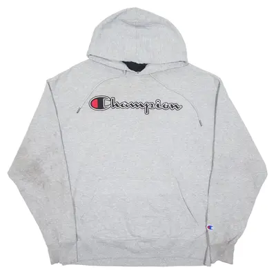 CHAMPION Hoodie Grey Pullover Mens XL