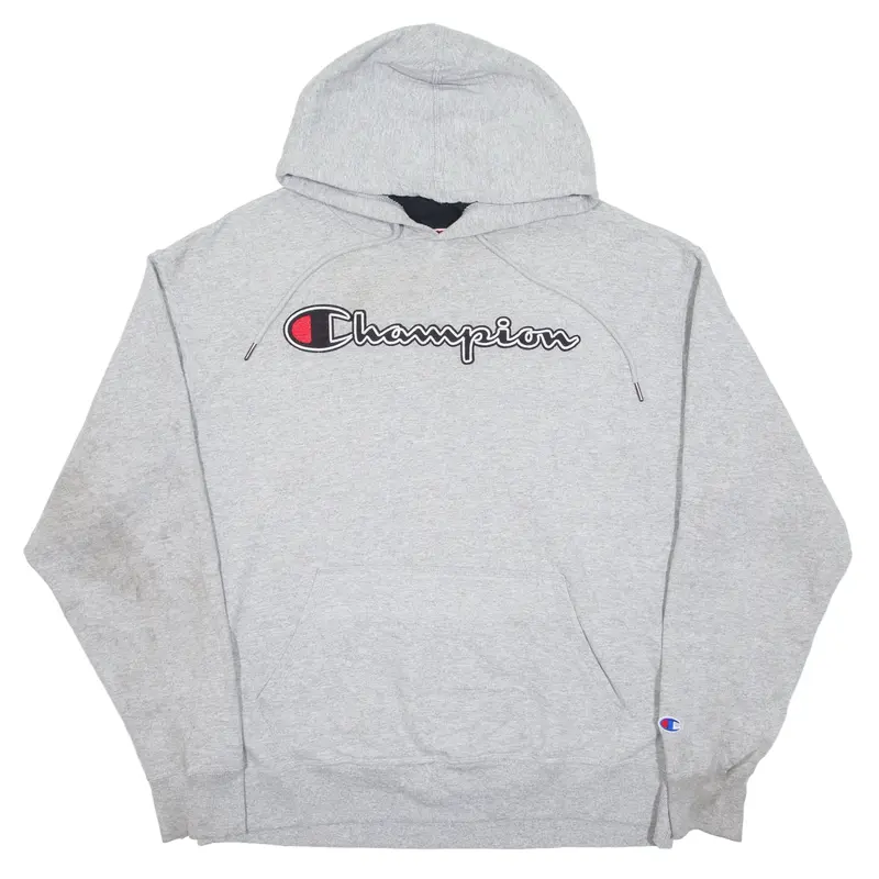 CHAMPION Hoodie Grey Pullover Mens XL