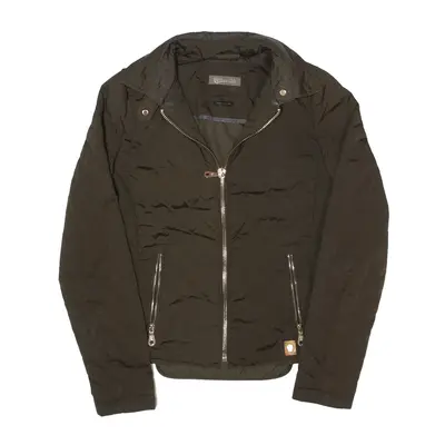 MASSIMO DUTTI Quilted Jacket Green Womens S