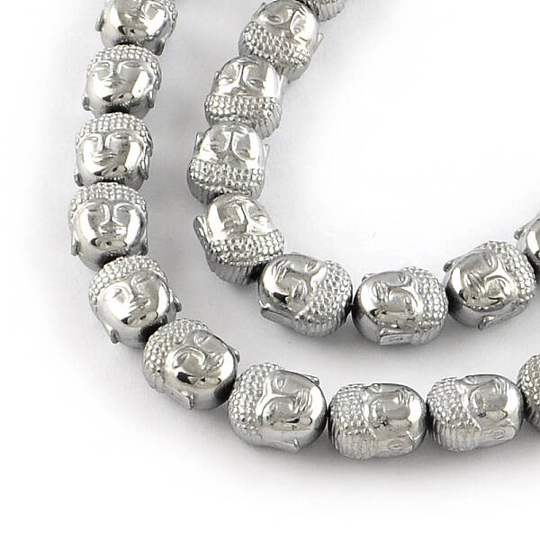 Electroplated Non-magnetic Synthetic Hematite Beads Strands