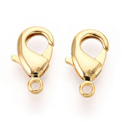 Brass Lobster Claw Clasps