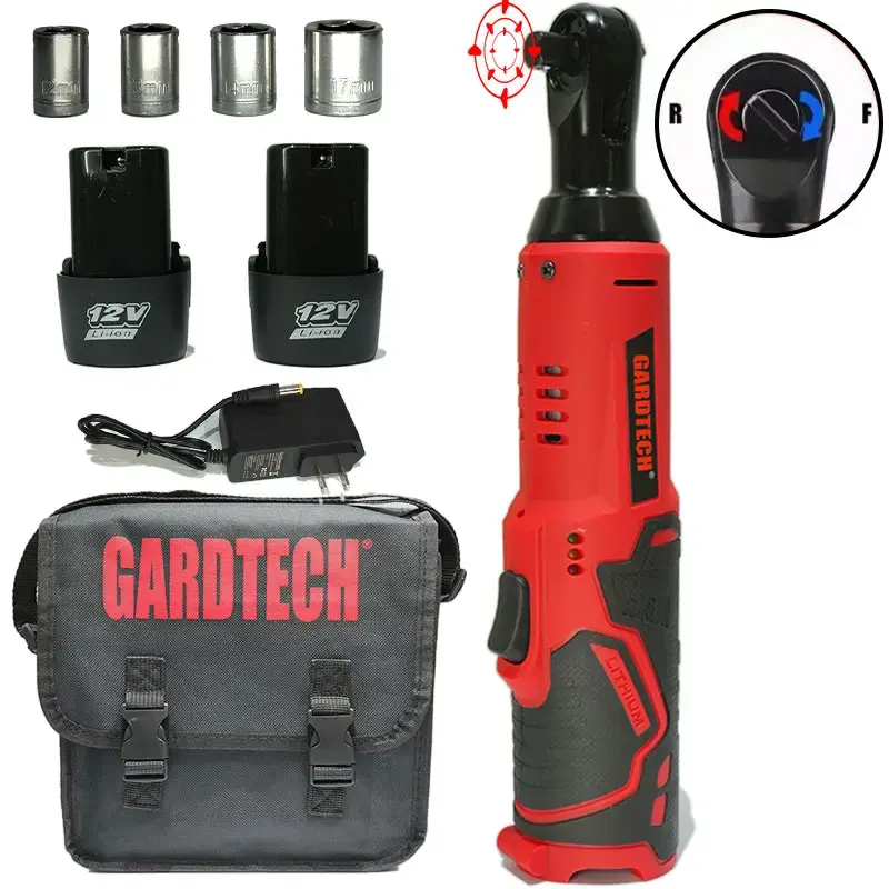 Gardtech Electric Ratchet Wrench, 12V, Heavy Duty, Save Time for Auto Repair, Spring Gift, Ideal for Spring Break - Springtok