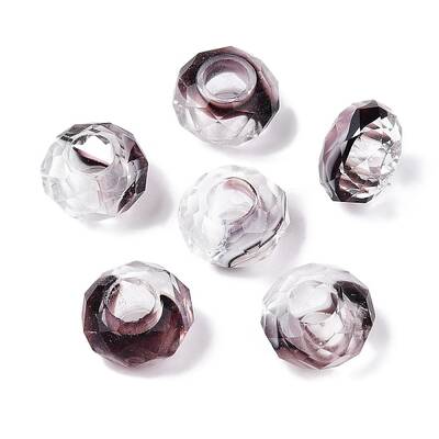 Two Tone Glass European Beads