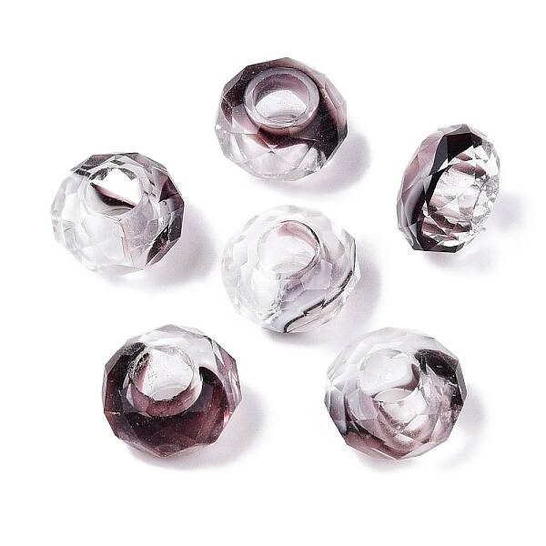 Two Tone Glass European Beads