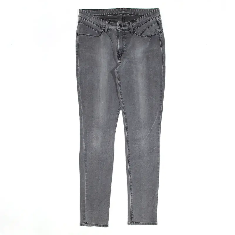 LEVI'S Mid Rise Jeans Grey Denim Slim Skinny Womens W30 L29