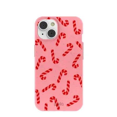 Bubblegum Pink Candy Cane Chaos iPhone 14/16e Case