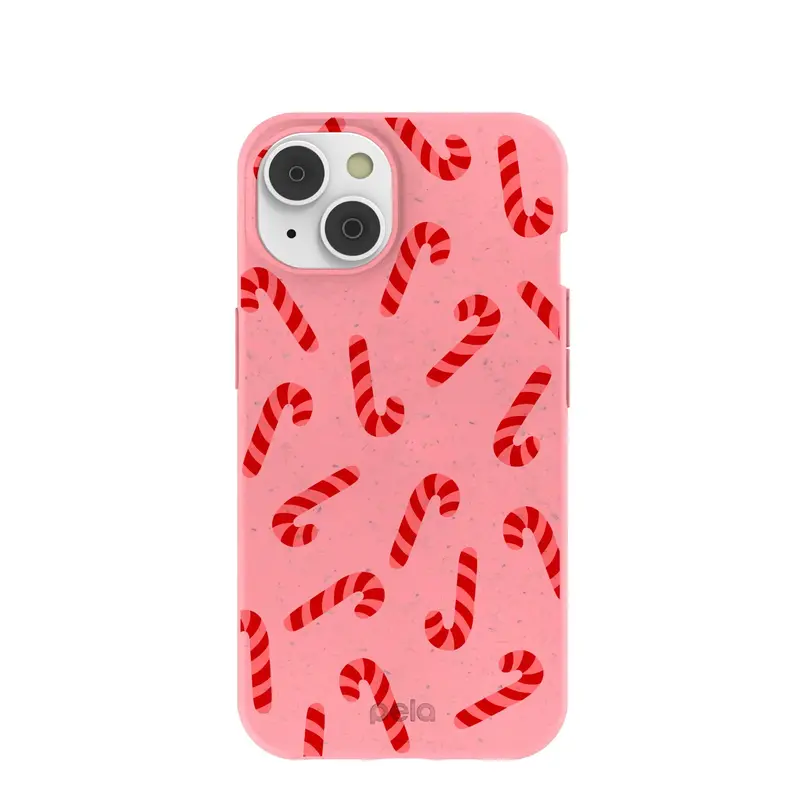 Bubblegum Pink Candy Cane Chaos iPhone 14/16e Case