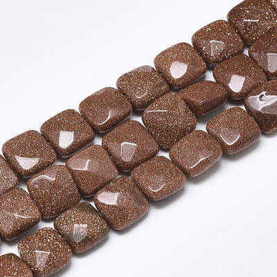 Synthetic Goldstone Beads Strands