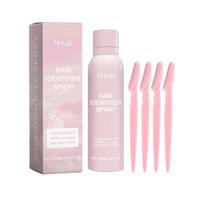 Hair Identifier Spray with 4 Counts Scraper, Gentle Non-irritating Hair Removal Spray, Hair Removal Product for Women, Beauty...