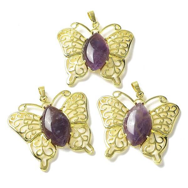 Natural Amethyst Pendants