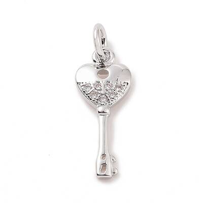 Brass Micro Pave Cubic Zirconia Pendants