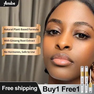 Ainube Lashgrow Serum Promotes Natural Lash Growth for Longer Thicker Lashes with Ginseng Root Nourishment & Plant-Based Extr...