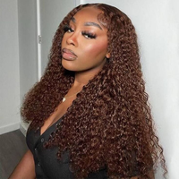 Bling Hair 13x4 Deep Wave Chocolate Brown Lace Front Human Hair Wigs For Women 13x6 Hd Lace Frontal Wig Brazilian Human Hair ...