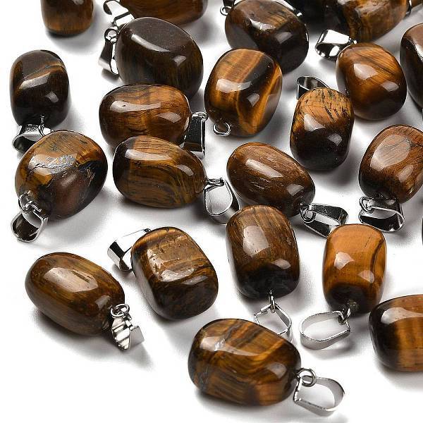 Natural Tiger Eye Pendants