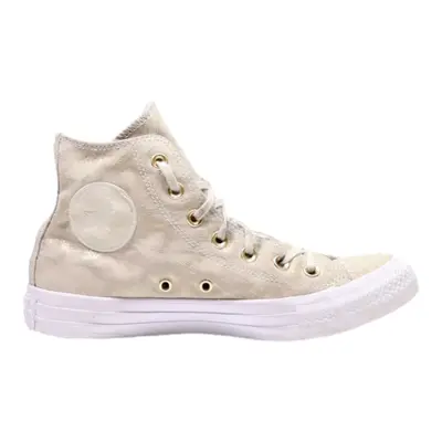 CONVERSE Converse Chuck Taylor All Star High Top Trainers Beige Leather Womens UK 5