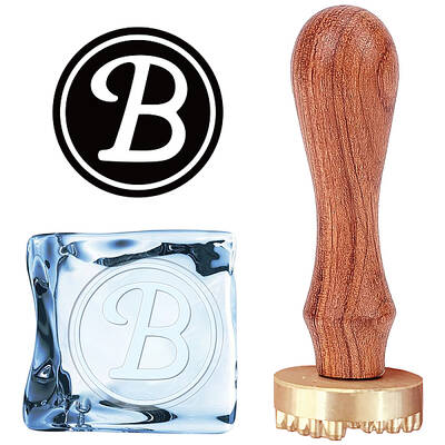 1Pc Golden Tone Brass Stamp Head