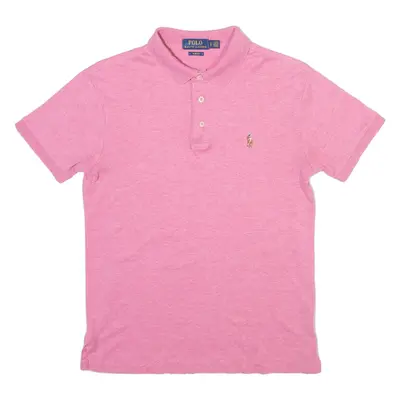 POLO RALPH LAUREN Slim Fit Mens Polo Shirt Pink S