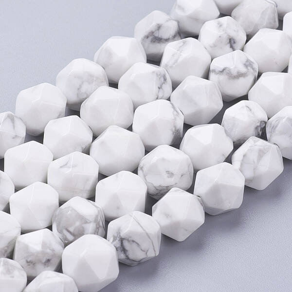 Natural Howlite Beads Strands