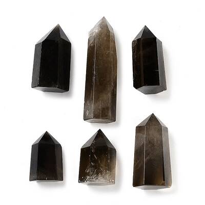 Tower Natural Smoky Quartz Healing Stone Wands