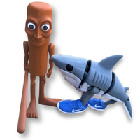 Meet Tung Tung & Tralalero Tralala - 3d Custom Articulated Figurines! Home Decor Statues for display! Roblox and Toys Popular...