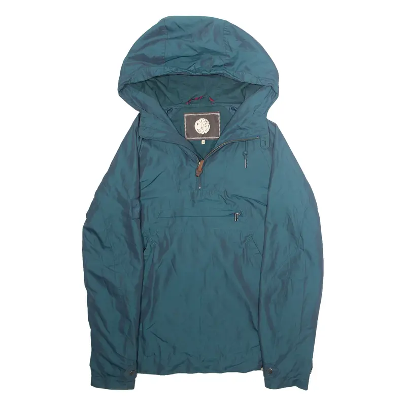 PRETTY GREEN Mens Pullover Jacket Blue Hooded S