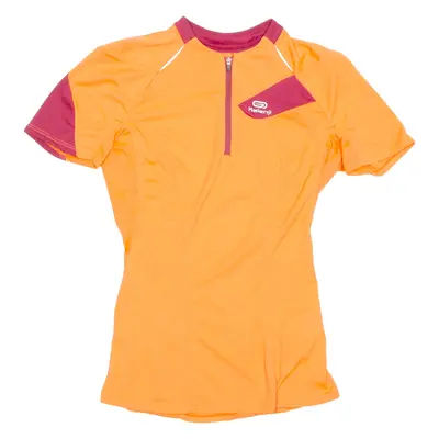 Cycling Womens Jersey Orange 1/4 Zip S