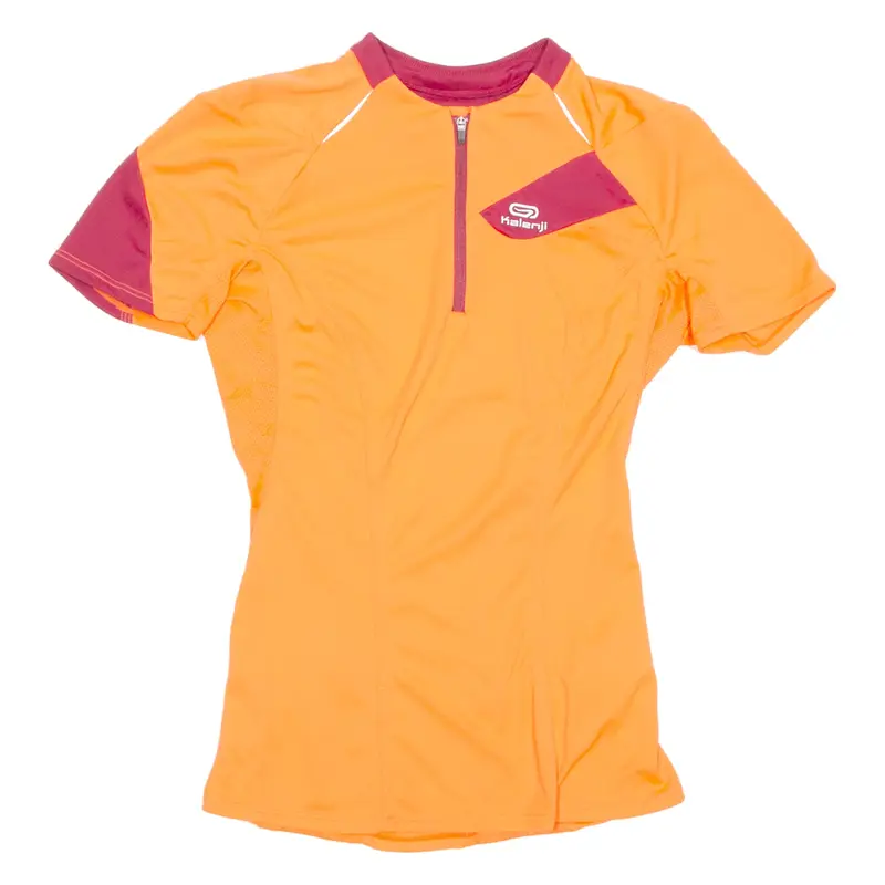 Cycling Womens Jersey Orange 1/4 Zip S
