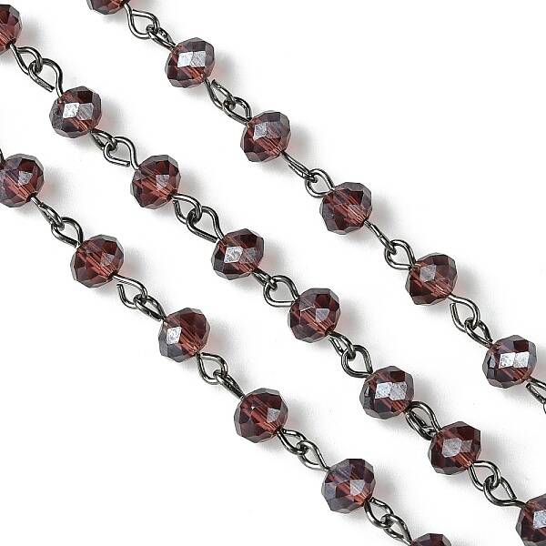 Handmade Glass Beaded Chains for Necklaces Bracelets Making