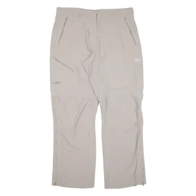MAMMUT Zip-off Womens Trousers Beige Relaxed Straight W34 L30