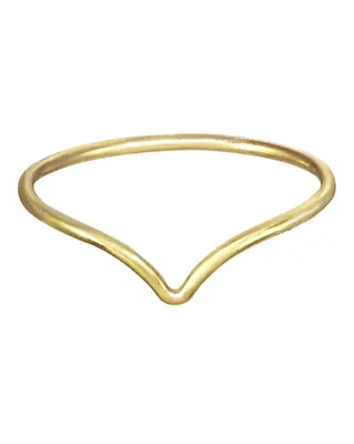 Chevron Ring | Metal Color: Gold | Size: 7