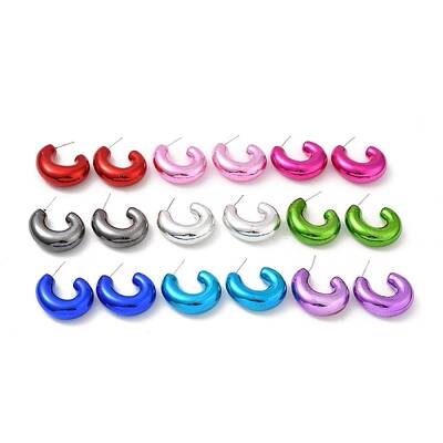 Donut Acrylic Stud Earrings