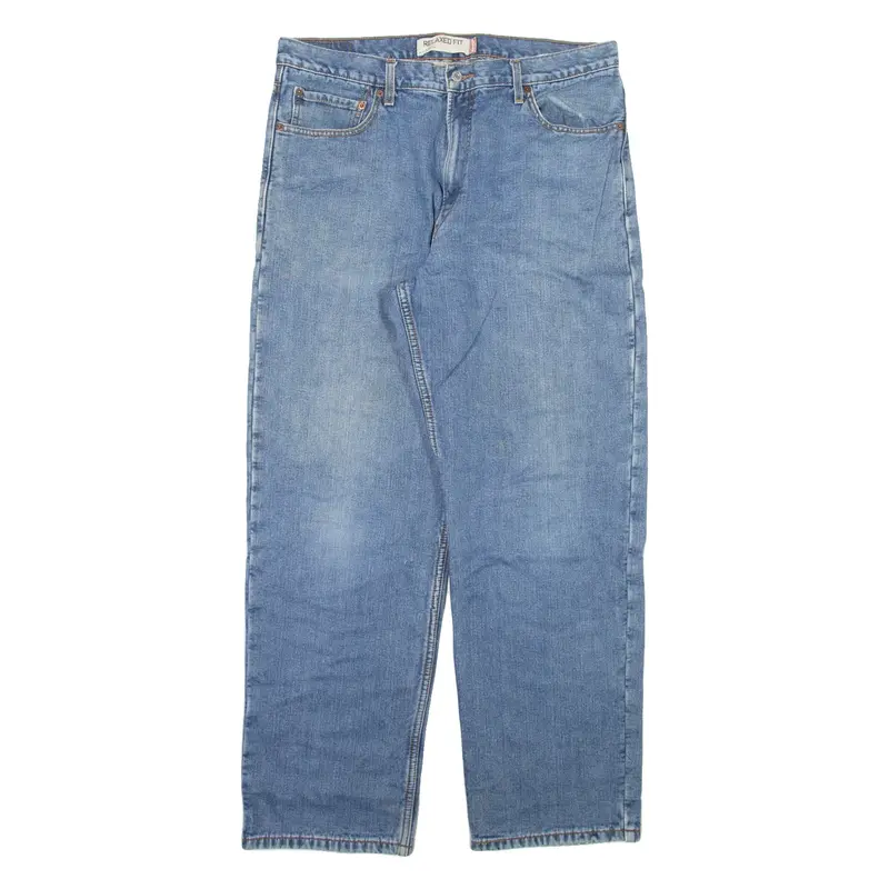 LEVI'S 550 Jeans Blanket Lined Mens Blue Relaxed Straight W36 L32