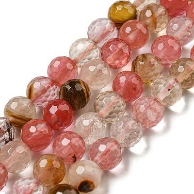 Tigerskin Glass Beads Strands