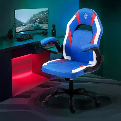 Dowinx Gaming Chair - Ergonomic gaming chair with breathable PU leather and pocket spring cushion – featuring lumbar suppo...