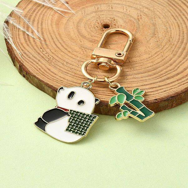 Panda Alloy Enamel Pendant Decorations