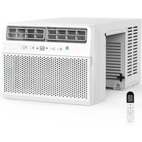 ZAFRO Window Air Conditioner, Window AC Unit Cooling Room 450sq.ft, Dehumidifier Mode and 3 Fan Speed, 24H Timer, Saddle Moun...