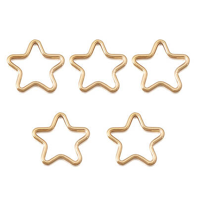 Real 14K Gold Plated Brass Linking Rings