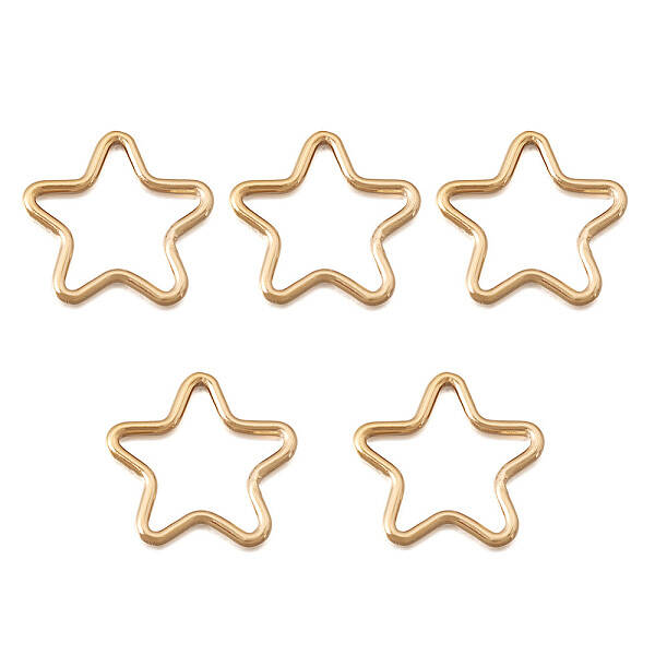 Real 14K Gold Plated Brass Linking Rings
