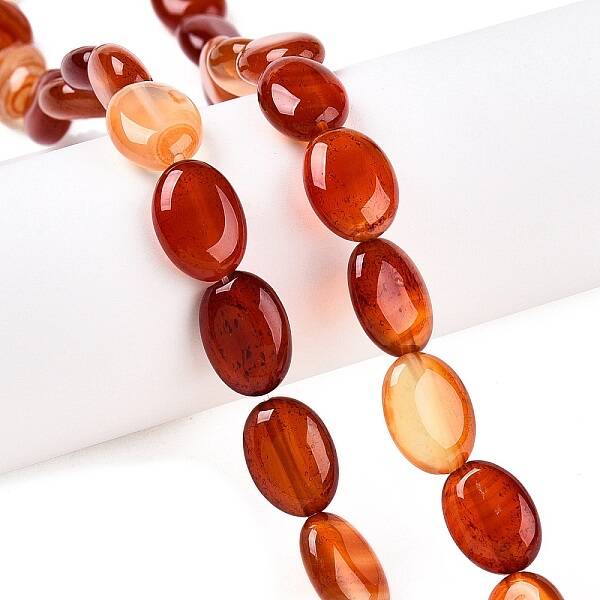 Natural Red Agate Beads Strands