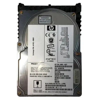 A6742-69001 HP 36.4GB Ultra-160 SCSI 10000 3.5-inch Hard Drive