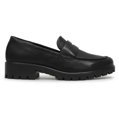 Ecco Modtray Full Grain Leather Women's Comfort Shoes - Black - Size:US 8-8.5 Women
