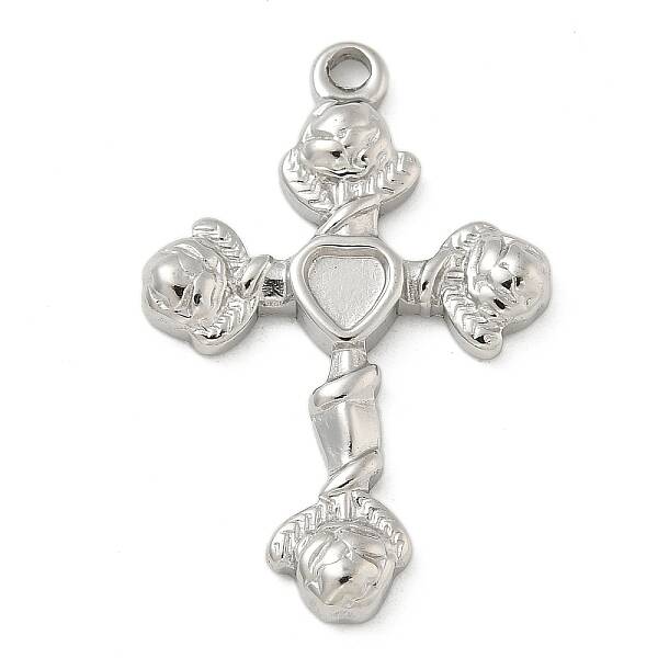 304 Stainless Steel Pendant Cabochon Settings