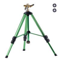 VEVOR Impact Sprinkler on Tripod Base, Heavy Duty Tripod Sprinklers with Brass Head & 3/4\