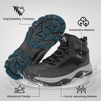 【Made in CN】CC-Los Men's Waterproof Hiking Boots Outdoor Relaxed Fit Lightweight Size 7.5-14 | Wide