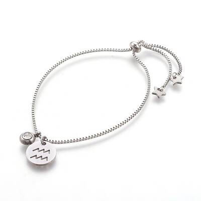 Tarnish Resistant 304 Stainless Steel Slider Bracelets