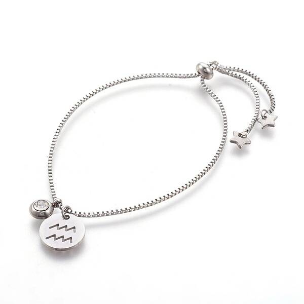 Tarnish Resistant 304 Stainless Steel Slider Bracelets