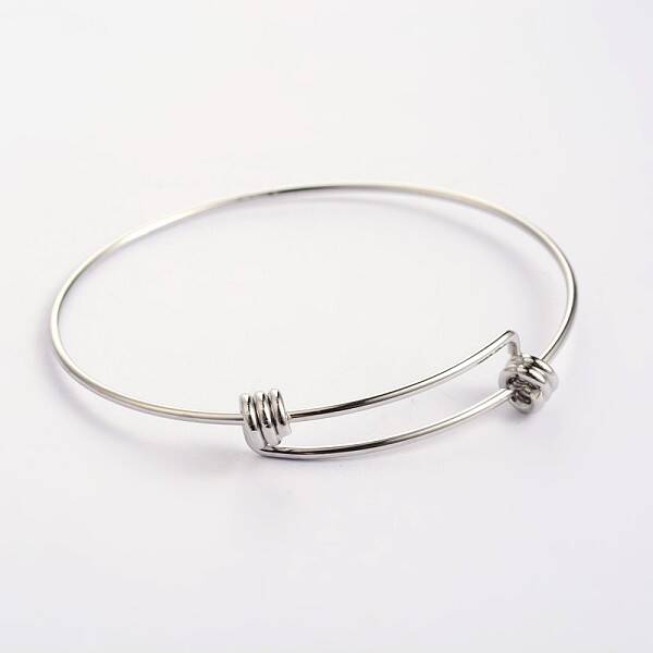 Tarnish Resistant Adjustable 304 Stainless Steel Expandable Bangle Making
