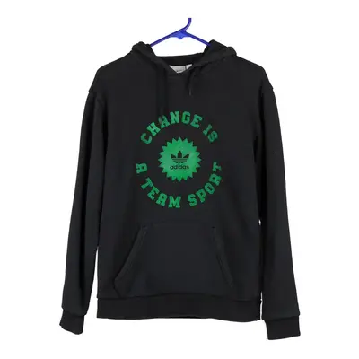Adidas Hoodie - XS Black Cotton Blend