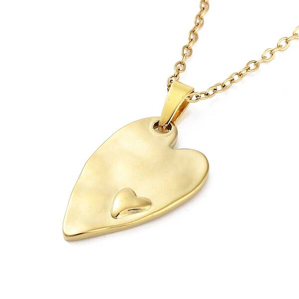 Heart 304 Stainless Steel Pendant Necklaces