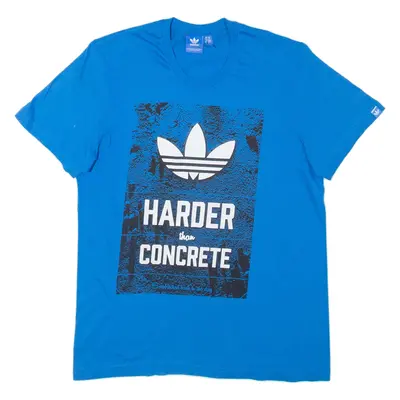 ADIDAS Mens T-Shirt Blue M